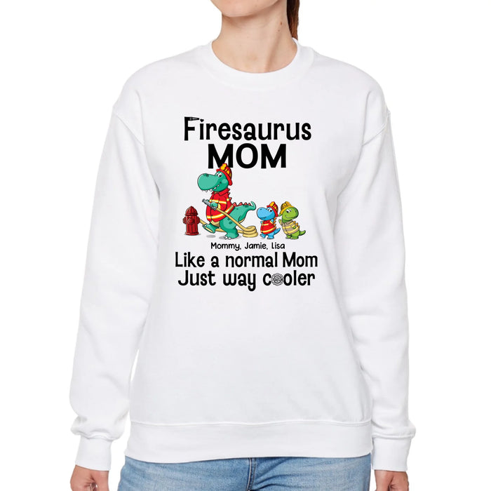 Firesaurus Mom - Personalized Gifts Custom Firefighter Shirt For Mother Father, Firefighter Gifts