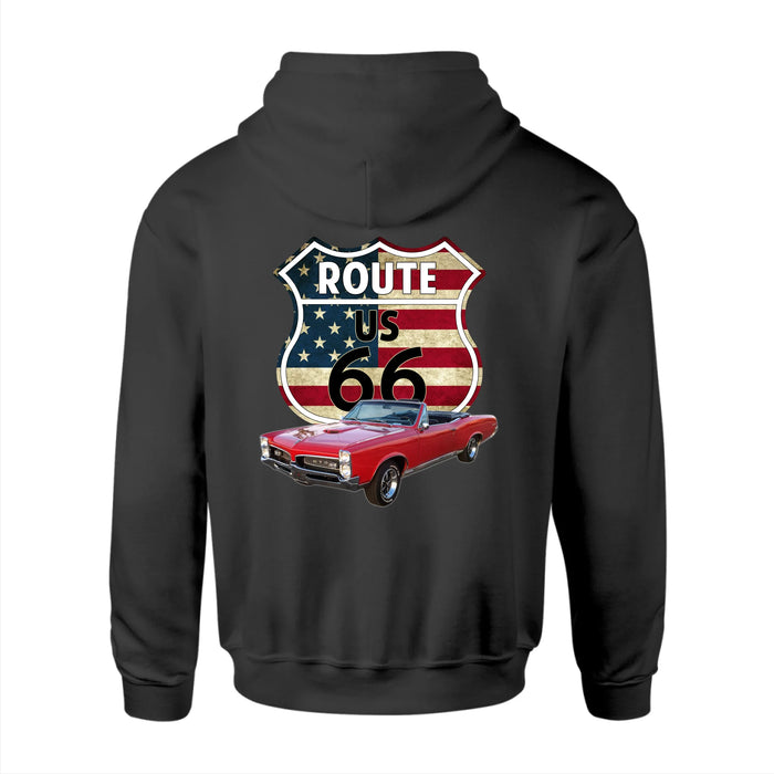 Personalized Route 66 Back Shirt, Custom Vehicle Photo Shirt, Gift for For Car, Motorcycle Lovers