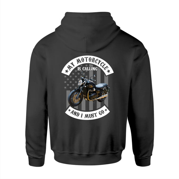 Personalized My Motorcycle Is Calling Shirt, Custom Motorcycle Photo Shirt, Gift for For Biker, Motorcycle Lovers