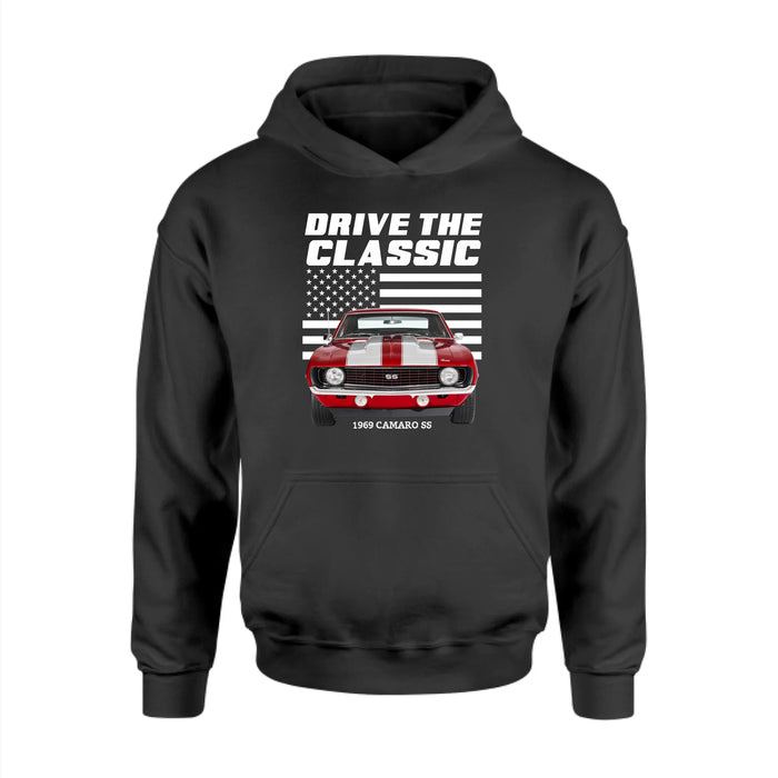 Personalized Drive The Classic Shirt, Custom Classic Car Photo Shirt, Gift for For Him, Car Enthusiasts
