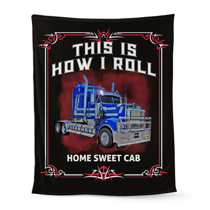 Personalized This Is How I Roll Blanket, Custom Car Photo Blanket Gift for Car Guy, Him, Car Lover