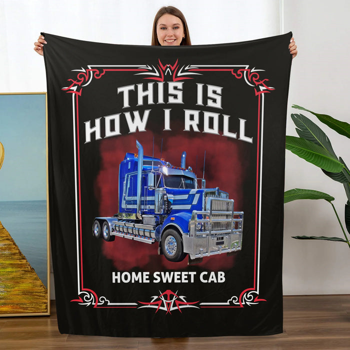 Personalized This Is How I Roll Blanket, Custom Car Photo Blanket Gift for Car Guy, Him, Car Lover