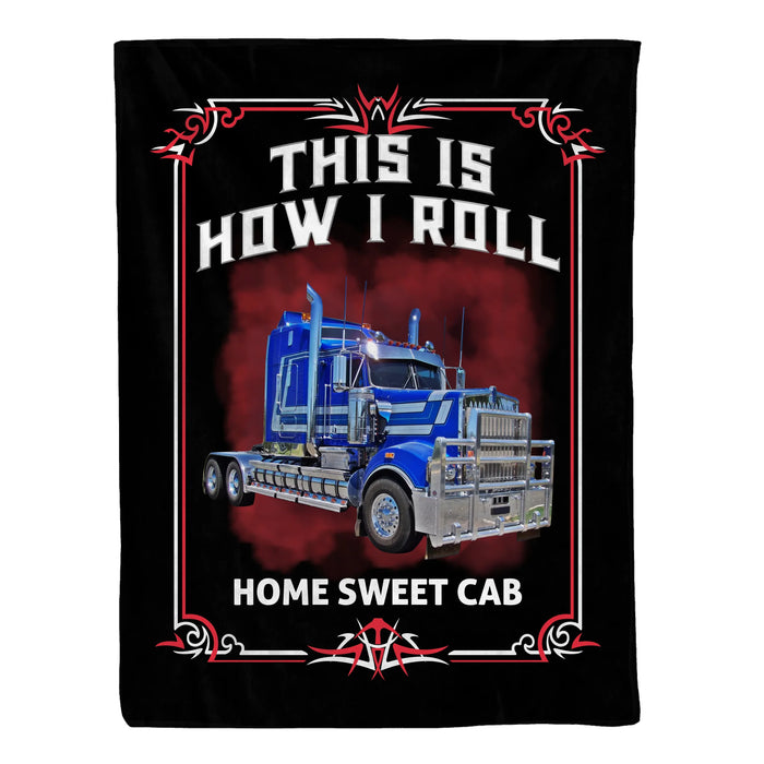 Personalized This Is How I Roll Blanket, Custom Car Photo Blanket Gift for Car Guy, Him, Car Lover
