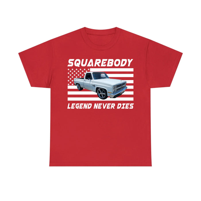 Personalized Squarebody Legend Never Dies Shirt, Custom Car Photo Shirt, Gift for For Him, Car Enthusiasts