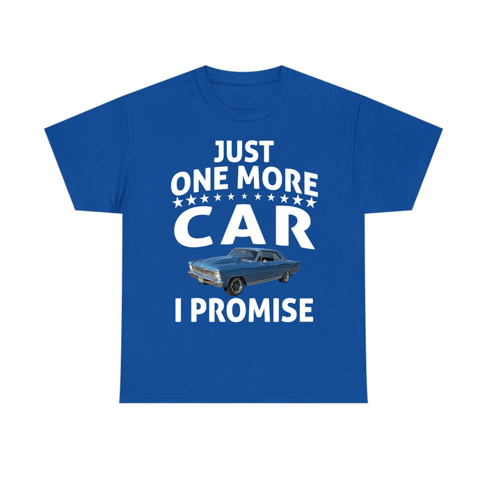 Personalized Just One More Car I Promise Shirt, Custom Car Photo Shirt, Gift for For Him, Car Enthusiasts