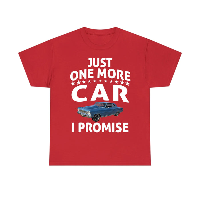 Personalized Just One More Car I Promise Shirt, Custom Car Photo Shirt, Gift for For Him, Car Enthusiasts