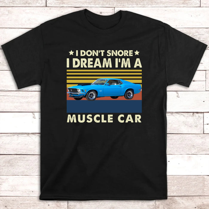Personalized I Don't Snore Shirt, Custom Car Photo Shirt, Gift for For Him, Car Enthusiasts