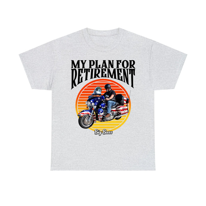 Personalized My Plan For Retirement Shirt, Custom Motorcycle Photo Shirt, Gift for Him, Motorcycle Enthusiasts