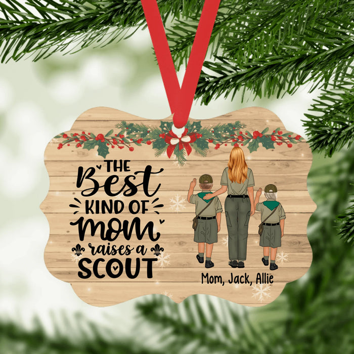 The Best Kind of Mom Raises a Scout - Christmas Personalized Gifts Custom Ornament for Mom