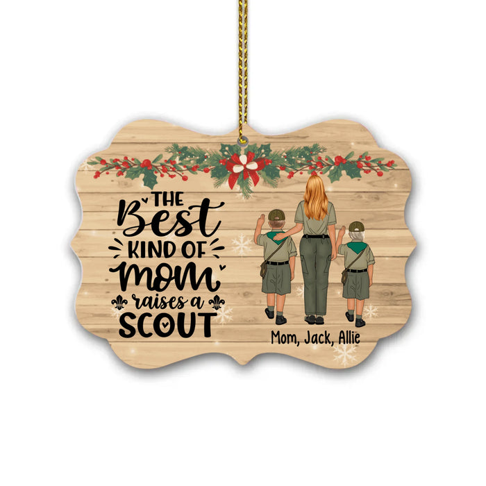The Best Kind of Mom Raises a Scout - Christmas Personalized Gifts Custom Ornament for Mom