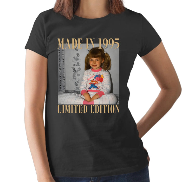 Personalized Vintage Photo Shirt, Custom Year Birthday Shirt, Retro Birthday Gift