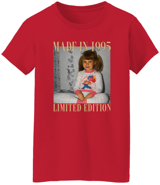 Personalized Vintage Photo Shirt, Custom Year Birthday Shirt, Retro Birthday Gift