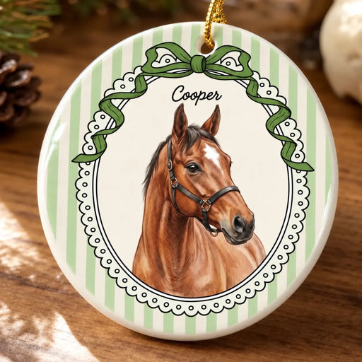 Cooper horse ornament in warm sunlight-6
