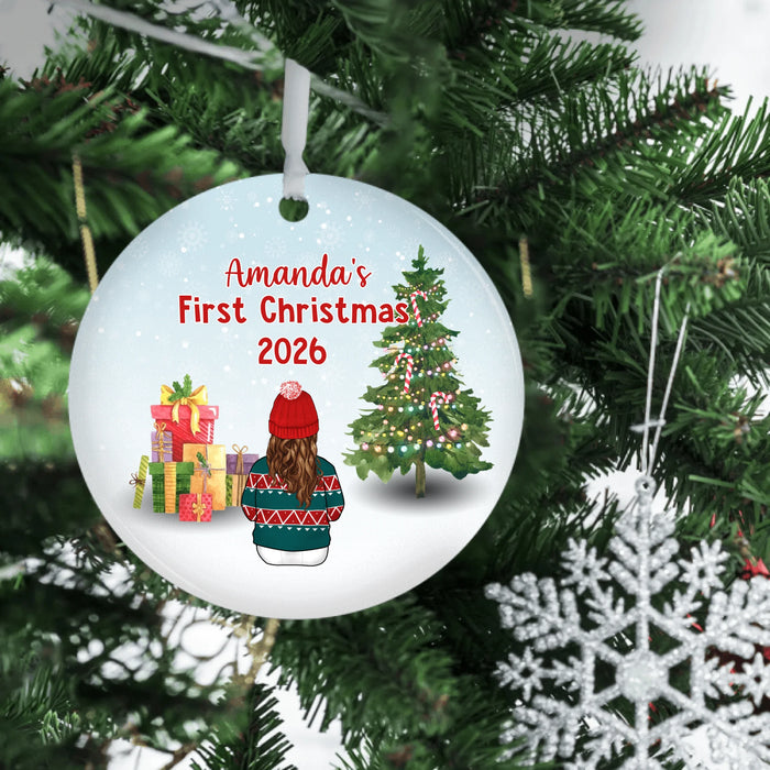 Personalized Ornament, Baby's First Christmas 2026, Christmas Gift For Family