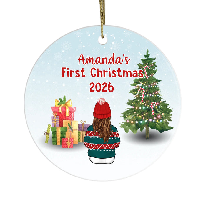 Personalized Ornament, Baby's First Christmas 2026, Christmas Gift For Family