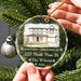 Farmhouse Christmas glass ornament mockup