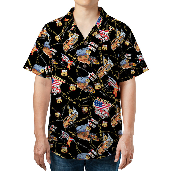 The Mother Road U.S. Highway Route 66 Hawaiian Shirt