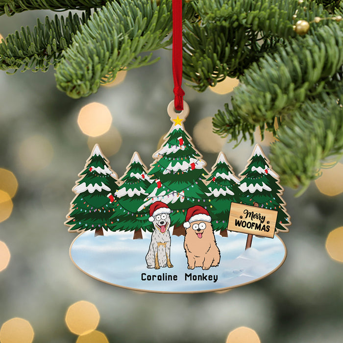 Woofy Christmas - Personalized Christmas Gifts Custom Wooden Ornament for Dog Lovers, Cat Lovers