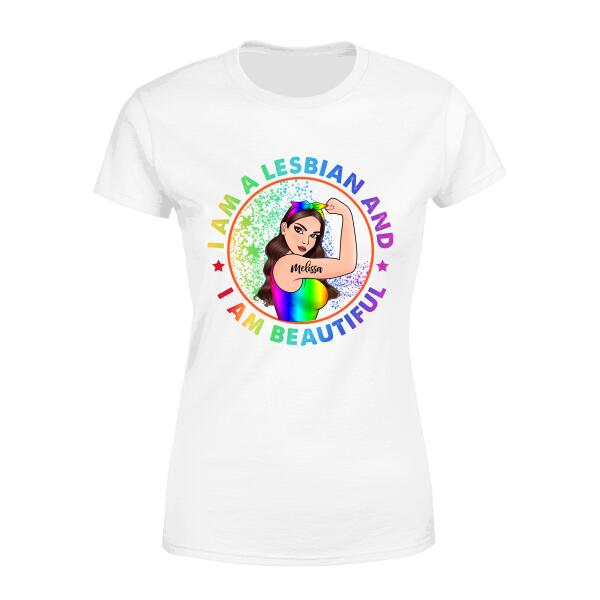 Personalized Shirt, LGBT Strong Woman, Gifts for Lesbian