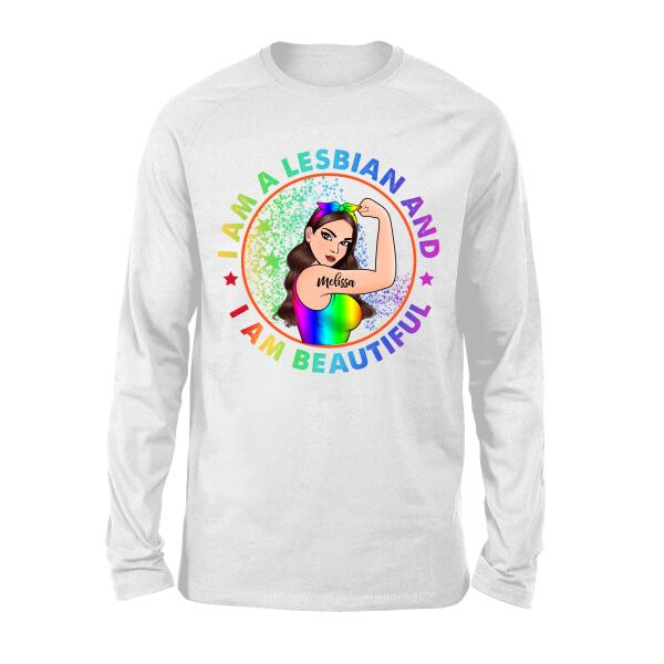 Personalized Shirt, LGBT Strong Woman, Gifts for Lesbian