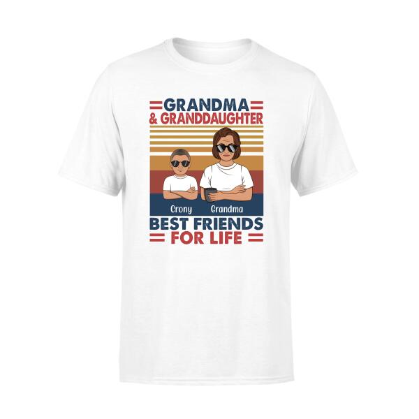 Best Friends for Life - Personalized Gifts Custom Shirt for Grandparents for Mom