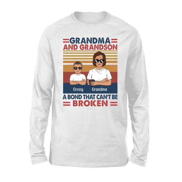 A Bond That Can't Be Broken - Personalized Gifts Custom Shirt for Grandparents for Mom