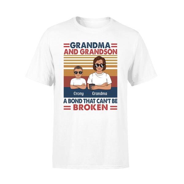 A Bond That Can't Be Broken - Personalized Gifts Custom Shirt for Grandparents for Mom