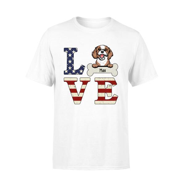 Personalized Shirt, Pet Love Custom Gift For Dog and Cat Lovers