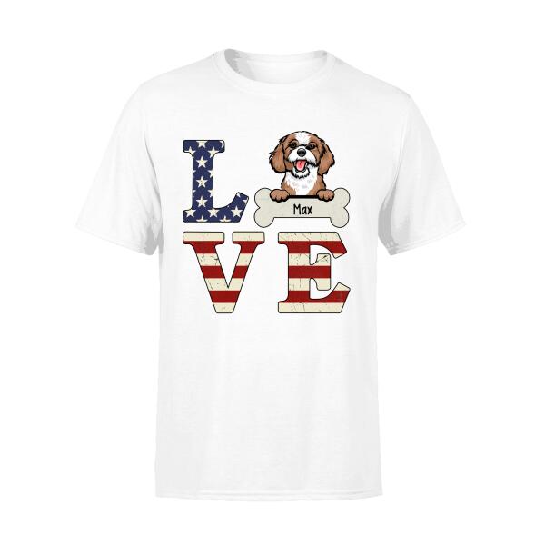 Personalized Shirt, Pet Love Custom Gift For Dog and Cat Lovers