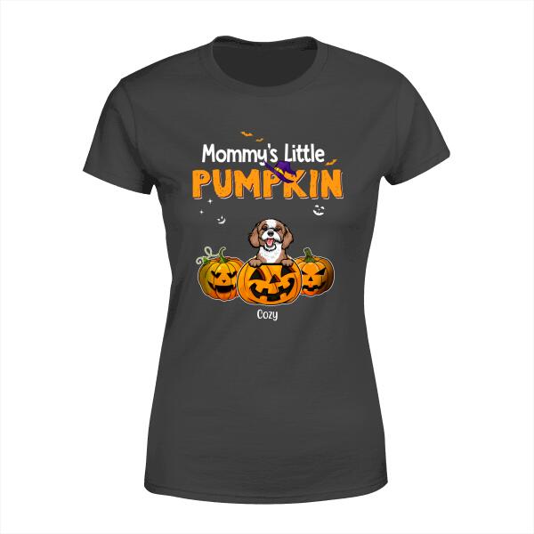 Mommy's Little Pumpkin - Halloween Personalized Gifts Custom Dog Shirt for Dog Mom, Dog Lovers