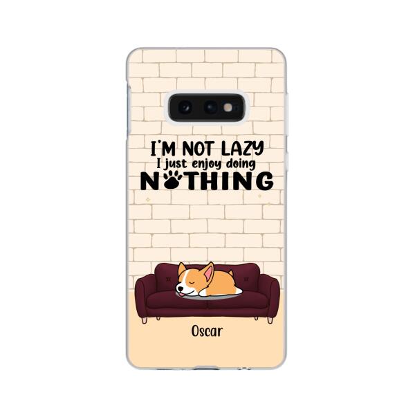 I'm Not Lazy - Personalized Gifts Custom Dog Phone Case for Dog Mom, Dog Lovers