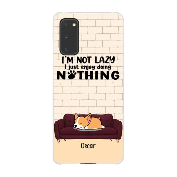 I'm Not Lazy - Personalized Gifts Custom Dog Phone Case for Dog Mom, Dog Lovers