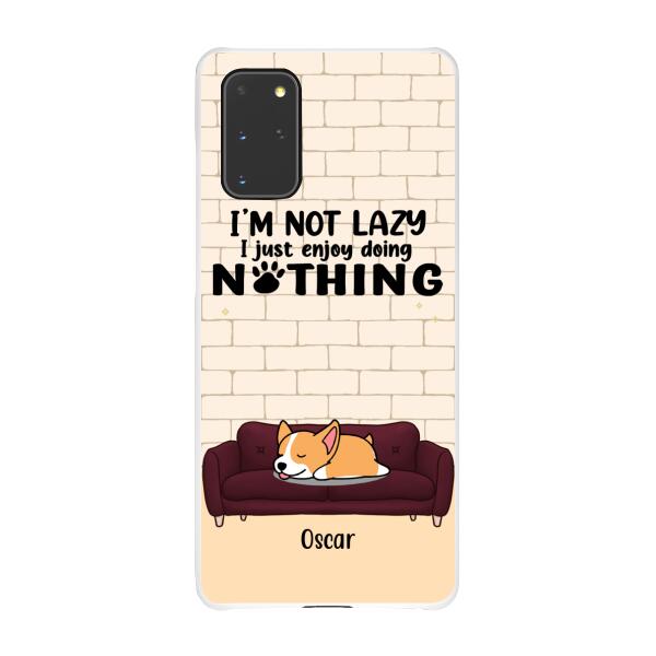 I'm Not Lazy - Personalized Gifts Custom Dog Phone Case for Dog Mom, Dog Lovers