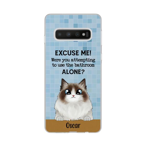 Personalized Phone Case, Were You Attempting To Use The Bathroom Custom Gift For Cat Dog Lovers