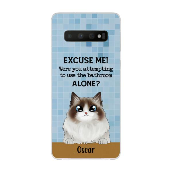 Personalized Phone Case, Were You Attempting To Use The Bathroom Custom Gift For Cat Dog Lovers