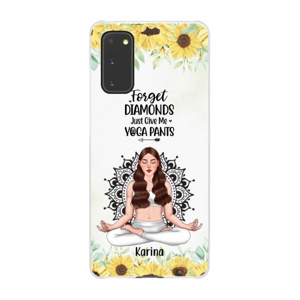 Personalized Phone Case, Just A Girl Who Loves Yoga, Gift For Yoga Lovers