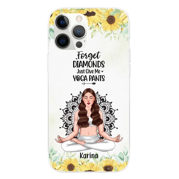 Personalized Phone Case, Just A Girl Who Loves Yoga, Gift For Yoga Lovers