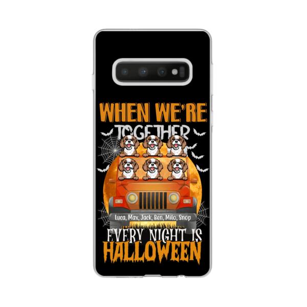 Personalized Phone Case, Up To 6 Pets, Every Night Is Halloween, Gift For Halloween, Gift For Dog Lovers And Cat Lovers