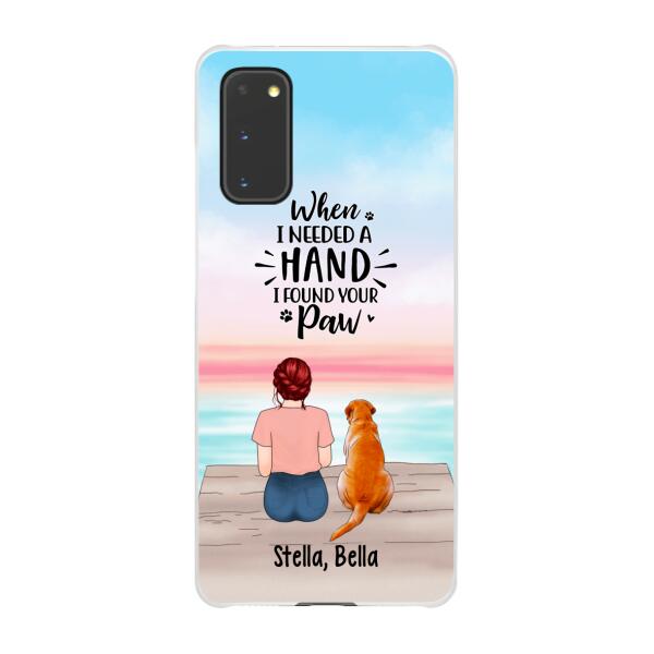 When I Needed a Hand, I Found Your Paw - Personalized Gifts for Custom Dog Phone Case for Dog Mom, Dog Lovers