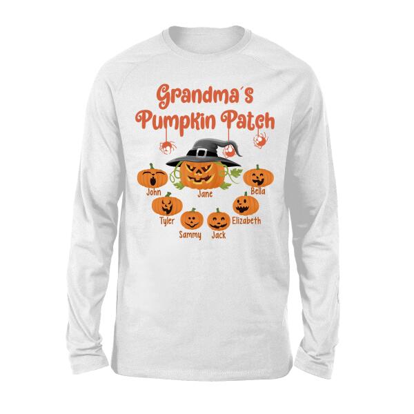 Mommy's Little Pumpkin - Halloween Personalized Gifts Custom Shirt for Grandma and Mom