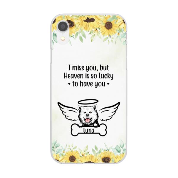 I Miss You - Personalized Gifts Custom Memorial Phone Case for Dog Mom, Memorial Gifts