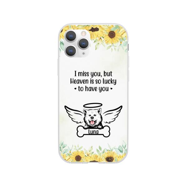 I Miss You - Personalized Gifts Custom Memorial Phone Case for Dog Mom, Memorial Gifts