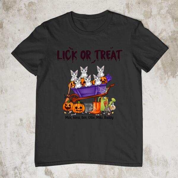 Personalized Shirt, Up To 6 Cats, Halloween Is Better With Cats, Halloween Gift for Cat Lovers