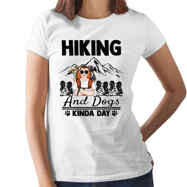 Personalized Shirt, Hiking and Dogs Kinda Day, Gifts For Dog Lovers