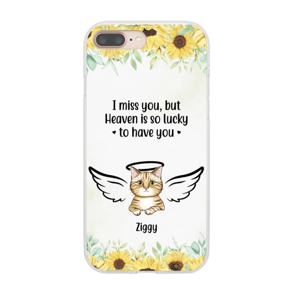 I Miss You - Personalized Gifts Custom Memorial Phone Case for Cat Mom, Memorial Gifts