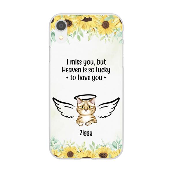 I Miss You - Personalized Gifts Custom Memorial Phone Case for Cat Mom, Memorial Gifts