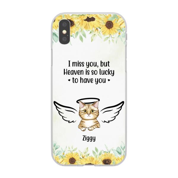 I Miss You - Personalized Gifts Custom Memorial Phone Case for Cat Mom, Memorial Gifts