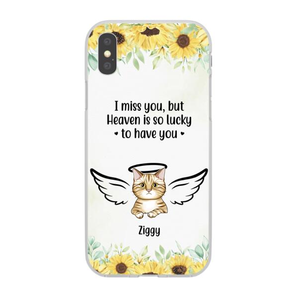 I Miss You - Personalized Gifts Custom Memorial Phone Case for Cat Mom, Memorial Gifts