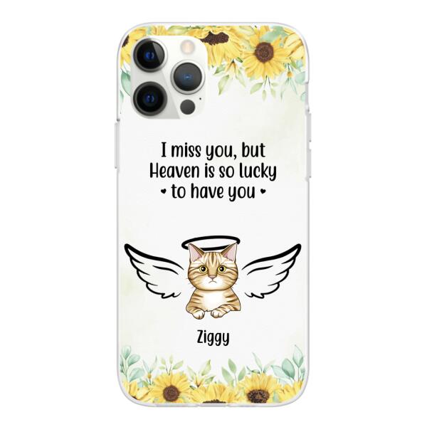 I Miss You - Personalized Gifts Custom Memorial Phone Case for Cat Mom, Memorial Gifts