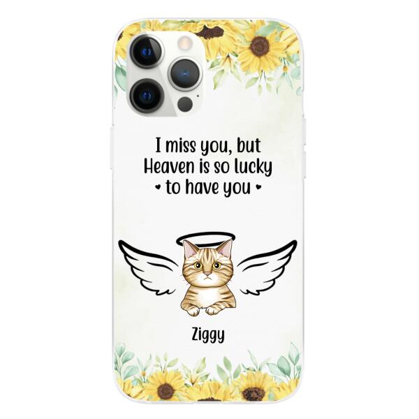 I Miss You - Personalized Gifts Custom Memorial Phone Case for Cat Mom, Memorial Gifts